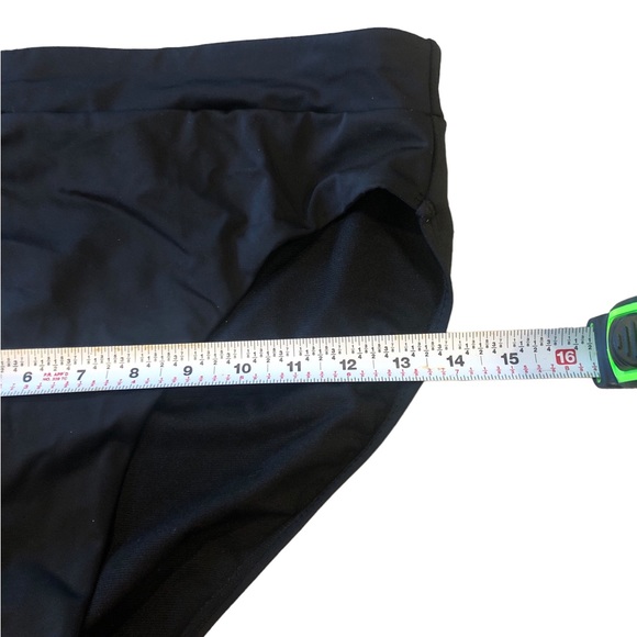 XXL bathing suit bikini 52” band that ties 34” chest 30” waist stretch black - Picture 6 of 7